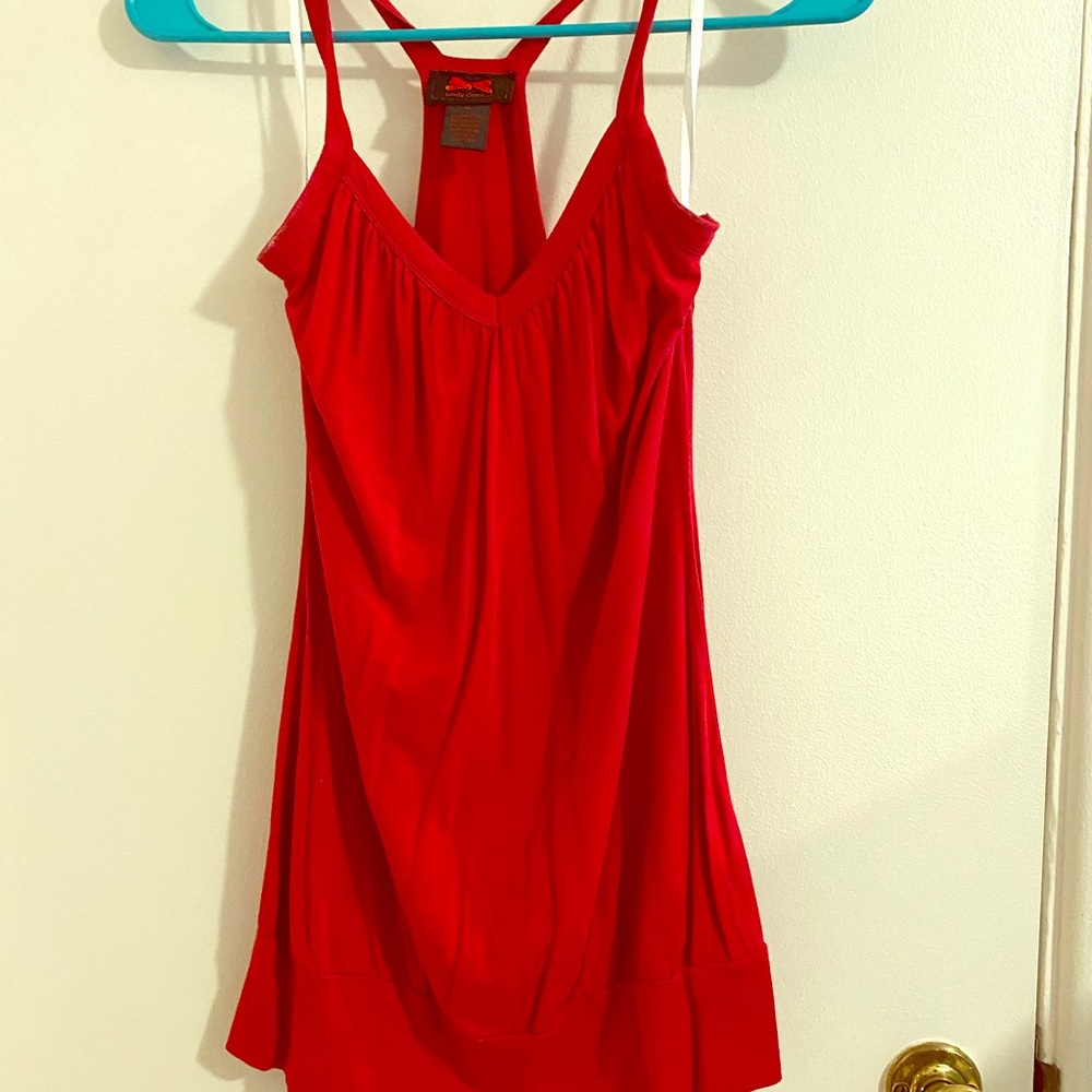 Red Hot Flattering Flowy Tank Top